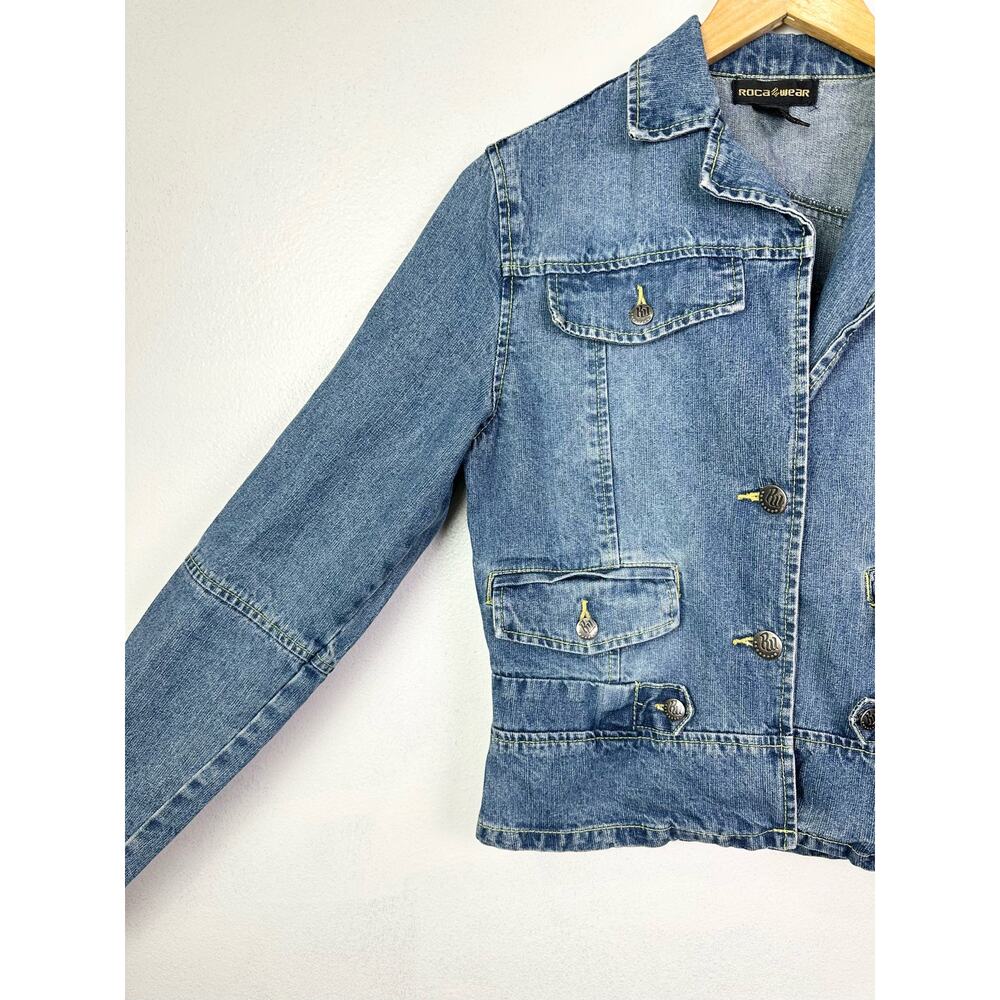 Y2K Rocawear Embroidered Denim Jacket - Picture 3 of 7